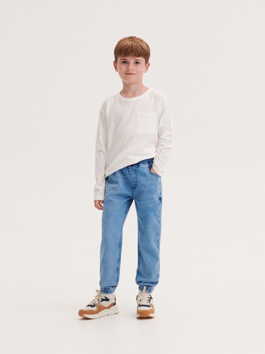 Elastic jogger jeans - blue - RESERVED - 5