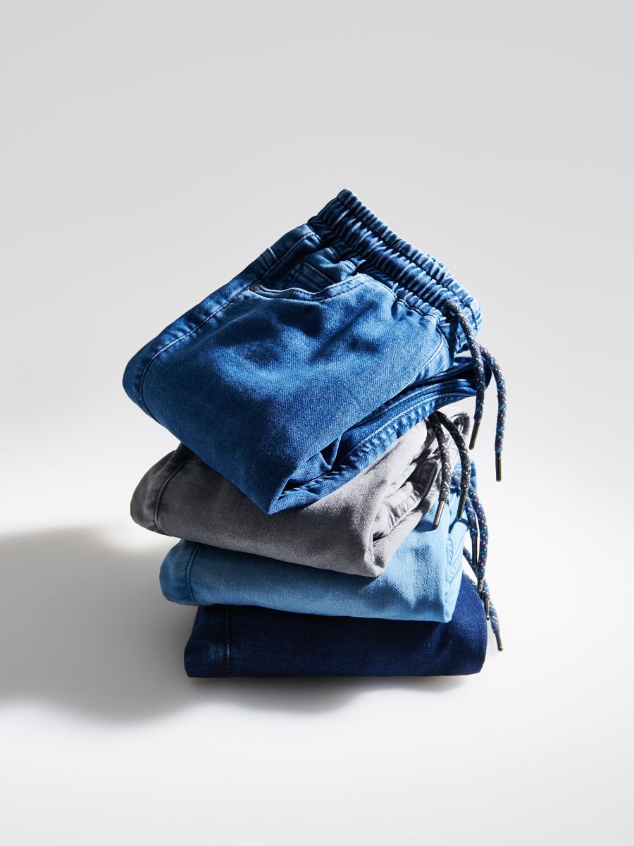 Elastic jogger jeans - blue - RESERVED - 7