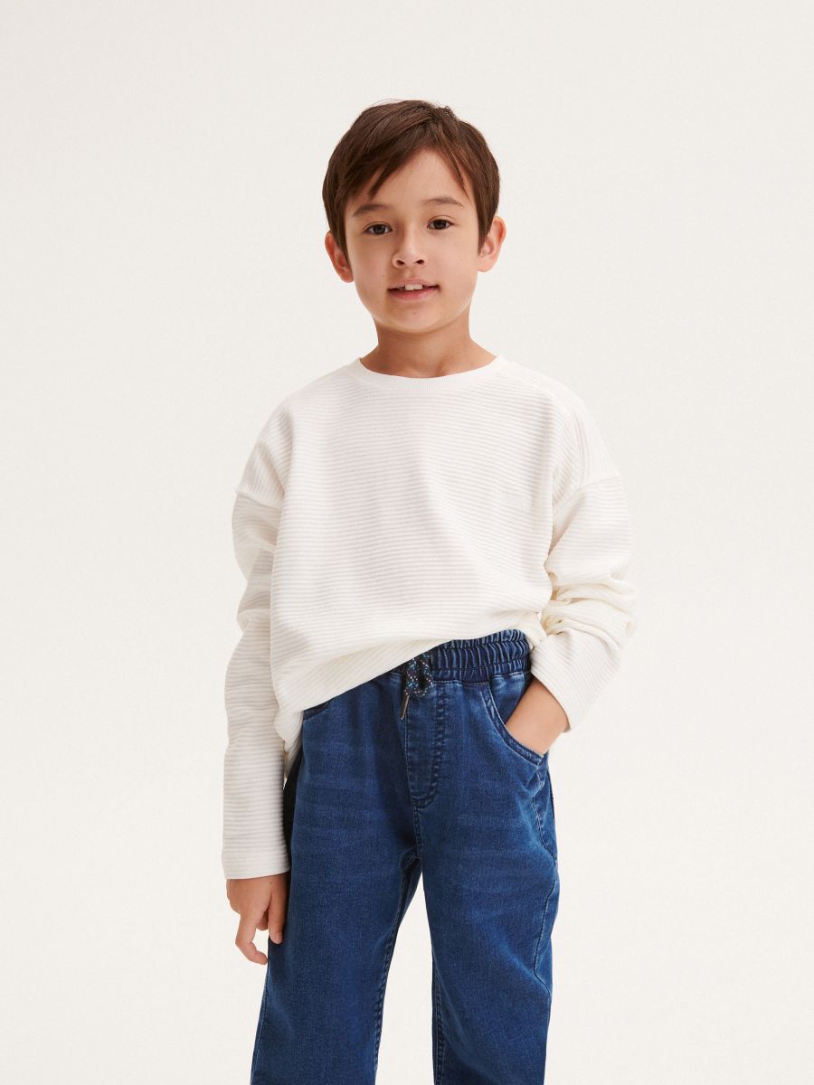 Elastic jogger jeans - blue jeans - RESERVED - 8