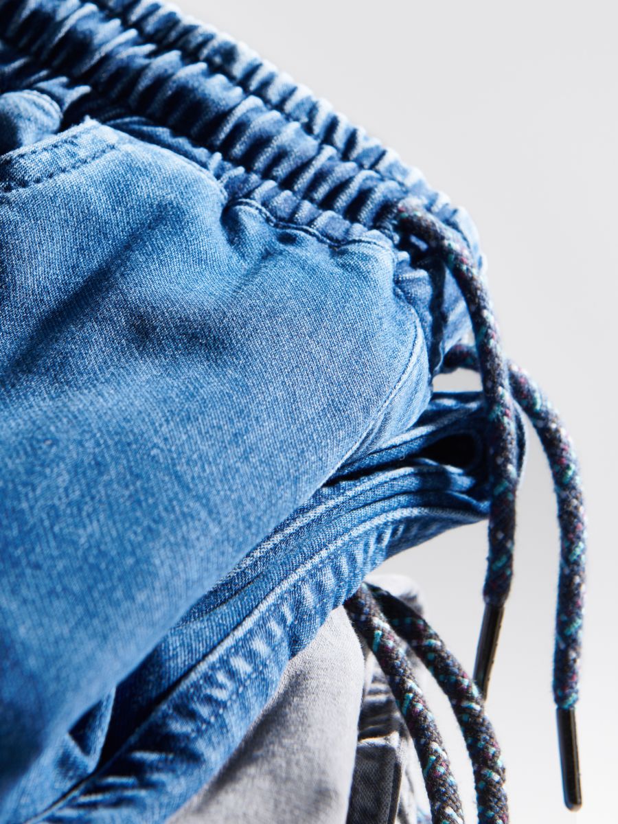 Elastic jogger jeans - blue jeans - RESERVED - 4