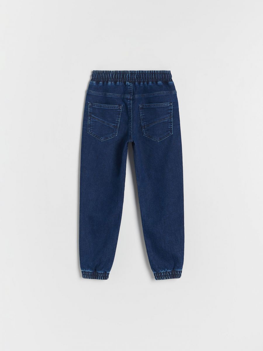 Elastic jogger jeans - navy - RESERVED - 4