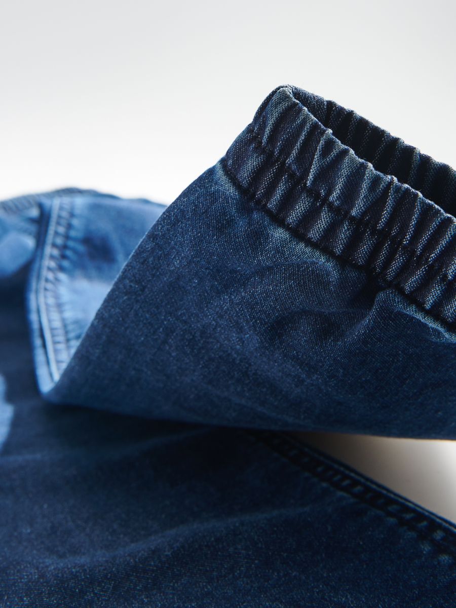 Elastic jogger jeans - navy - RESERVED - 4