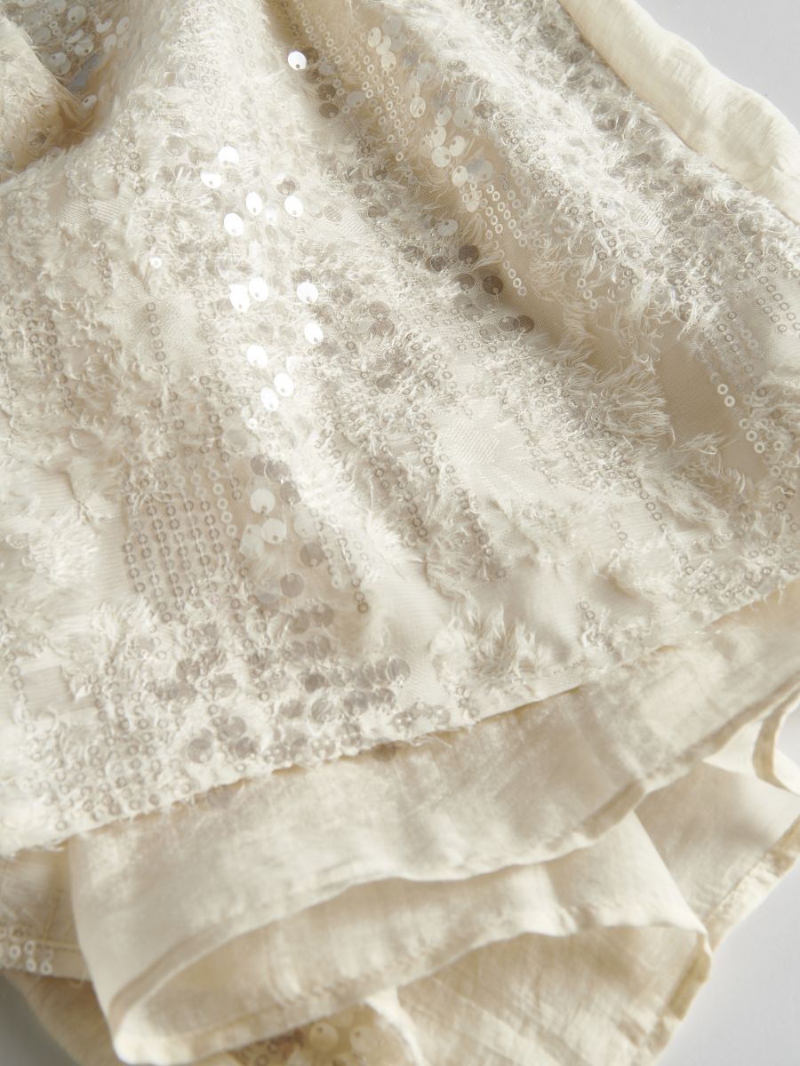 Lyocell sequin blouse - nude - RESERVED - 2