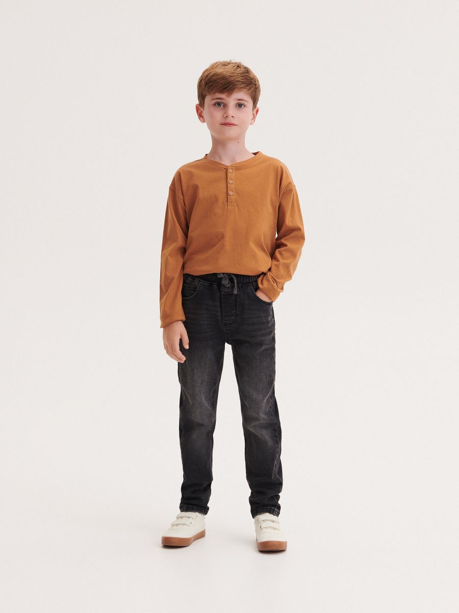 Elastic carrot jeans - black - RESERVED - 6