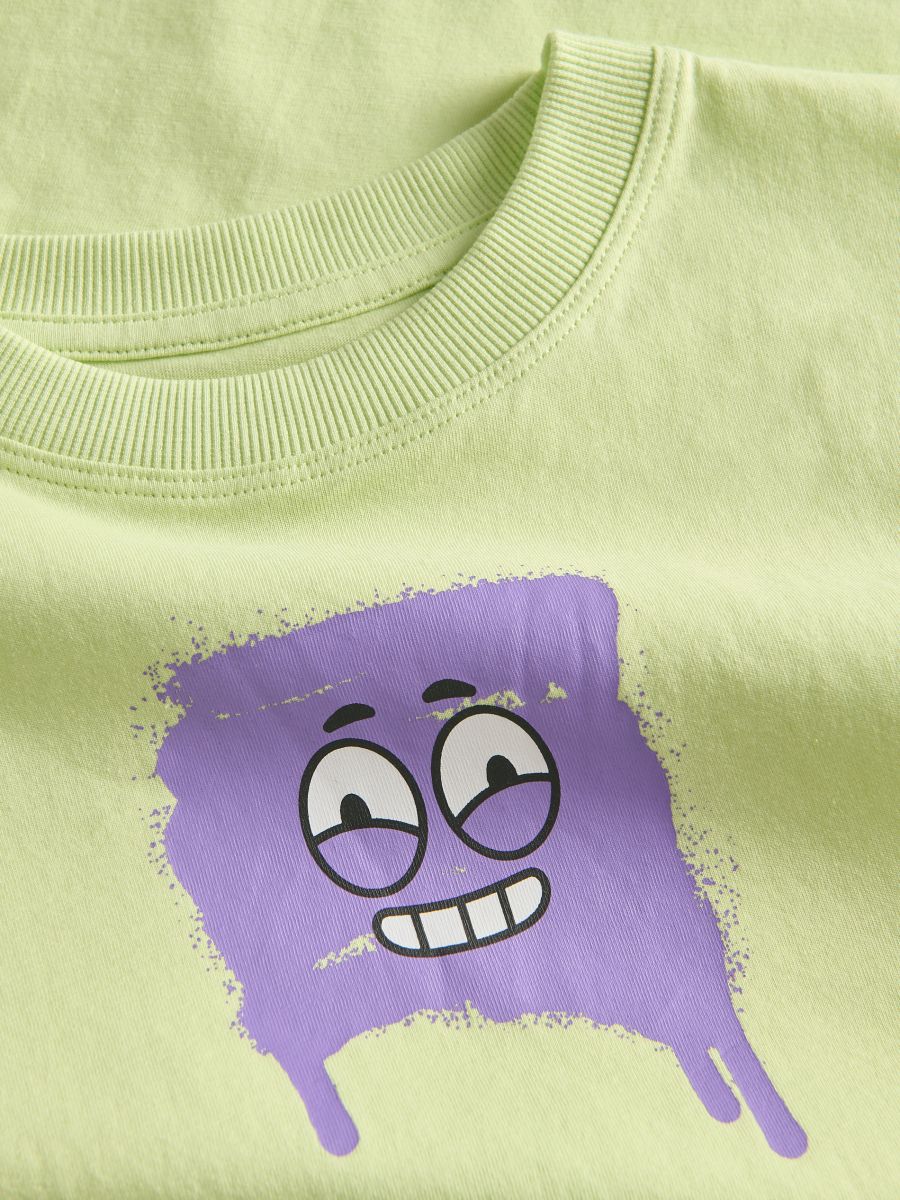 T-shirt with print - light green - RESERVED - 3
