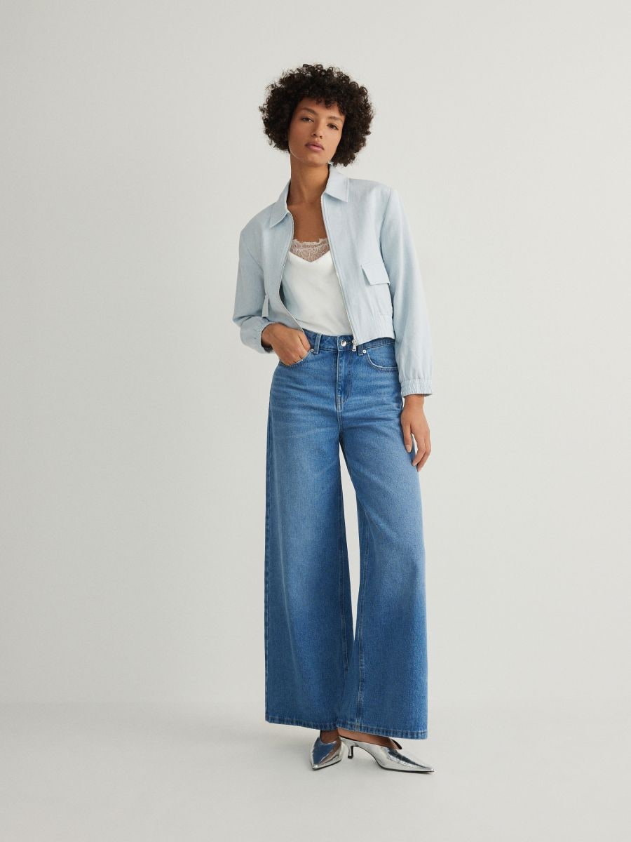 LADIES` TOP - krem - RESERVED - 3