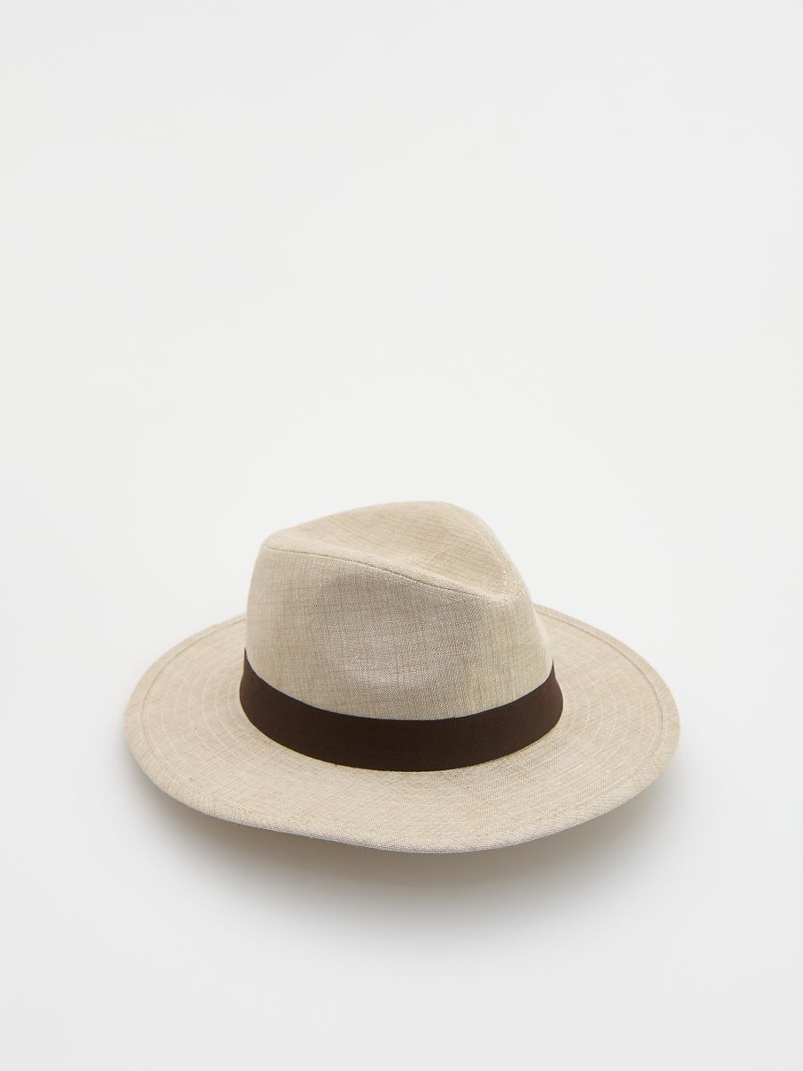 Linen rich hat - beige - RESERVED - 2