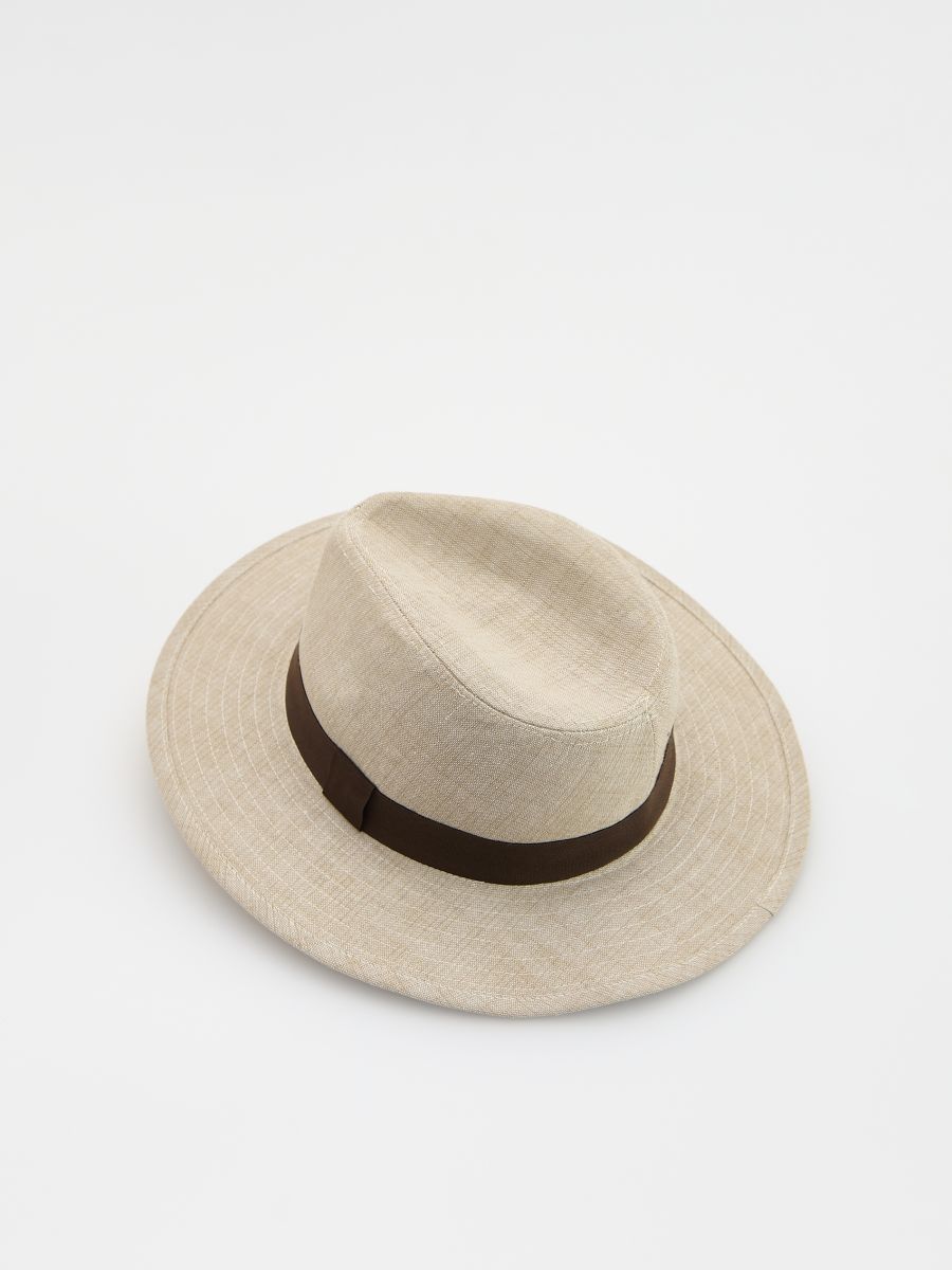 Linen rich hat - beige - RESERVED - 3