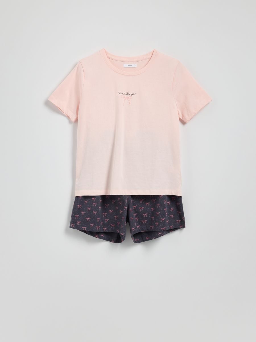 Pijama din două piese - roz-pastel - RESERVED