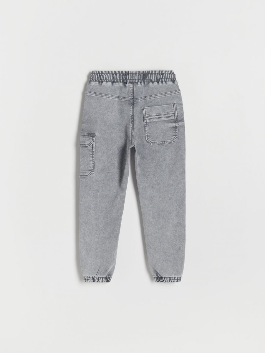 Elastic jogger jeans - light grey - RESERVED - 5