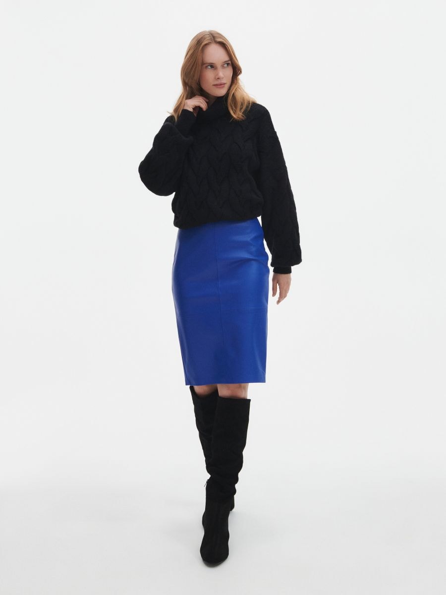 Lipsy Faux Leather Pencil Skirt In Black ASOS | vlr.eng.br