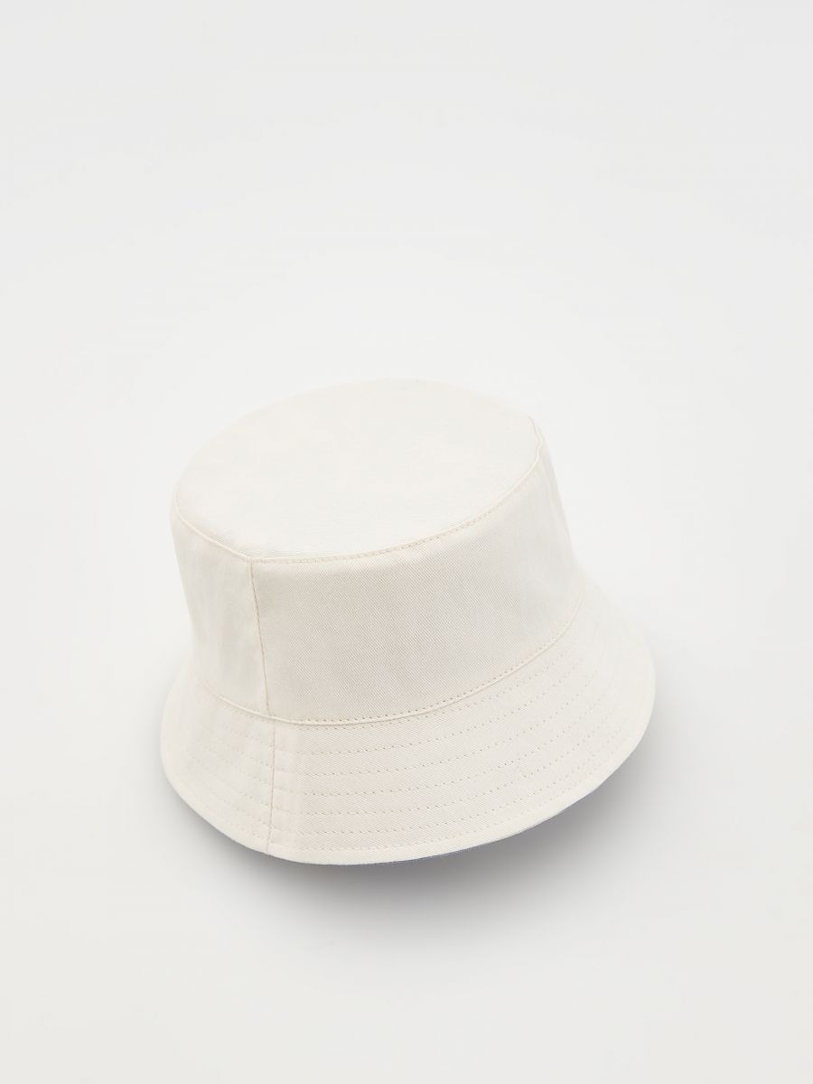 Reversible bucket hat - white - RESERVED