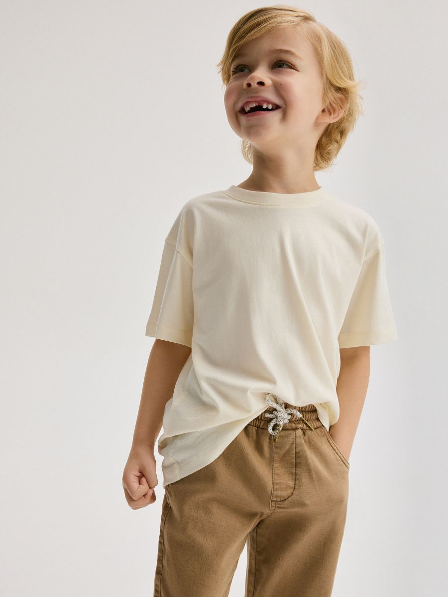 Elastic joggers - brown - RESERVED - 3