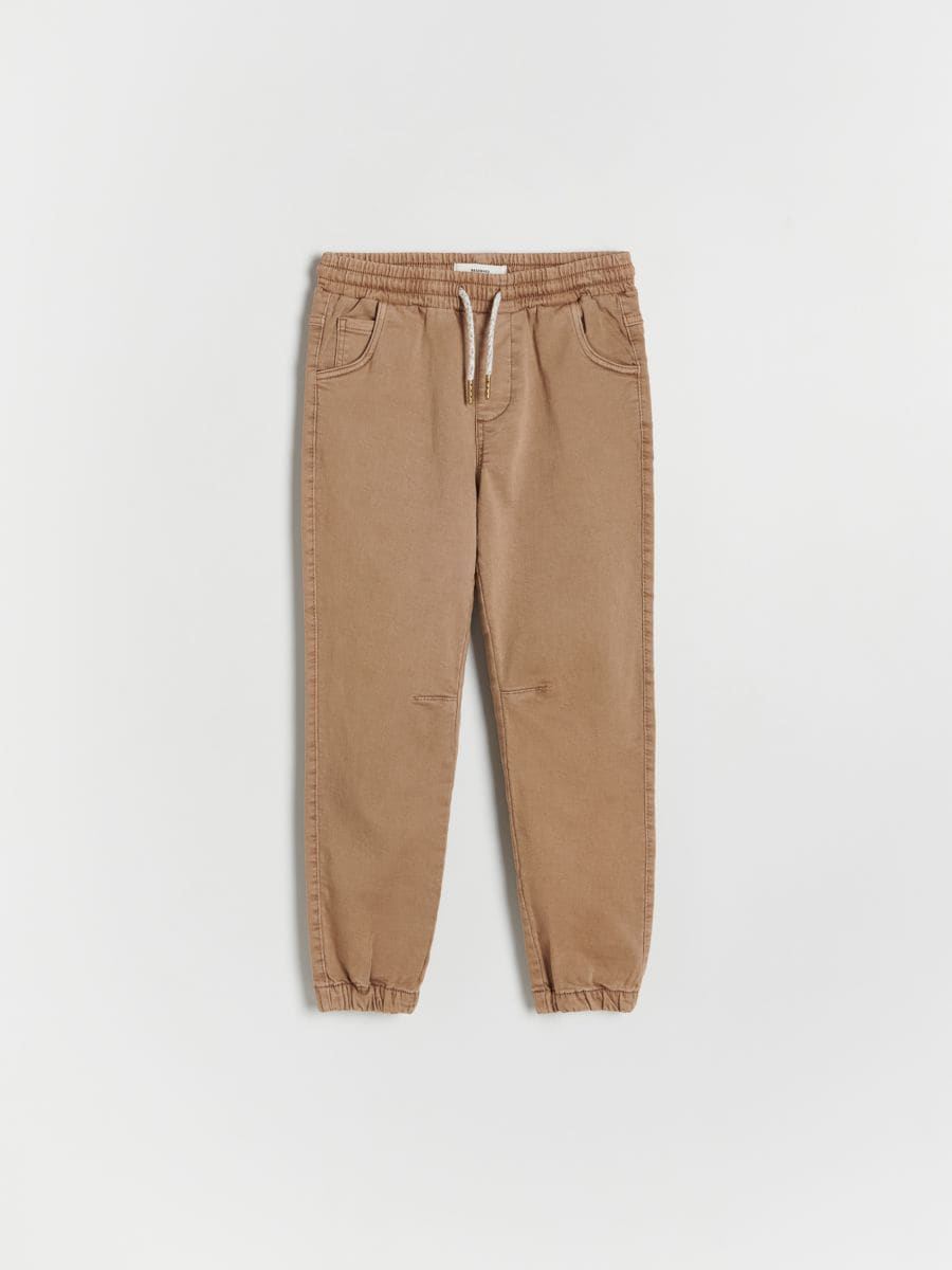 Elastic joggers - brown - RESERVED - 4