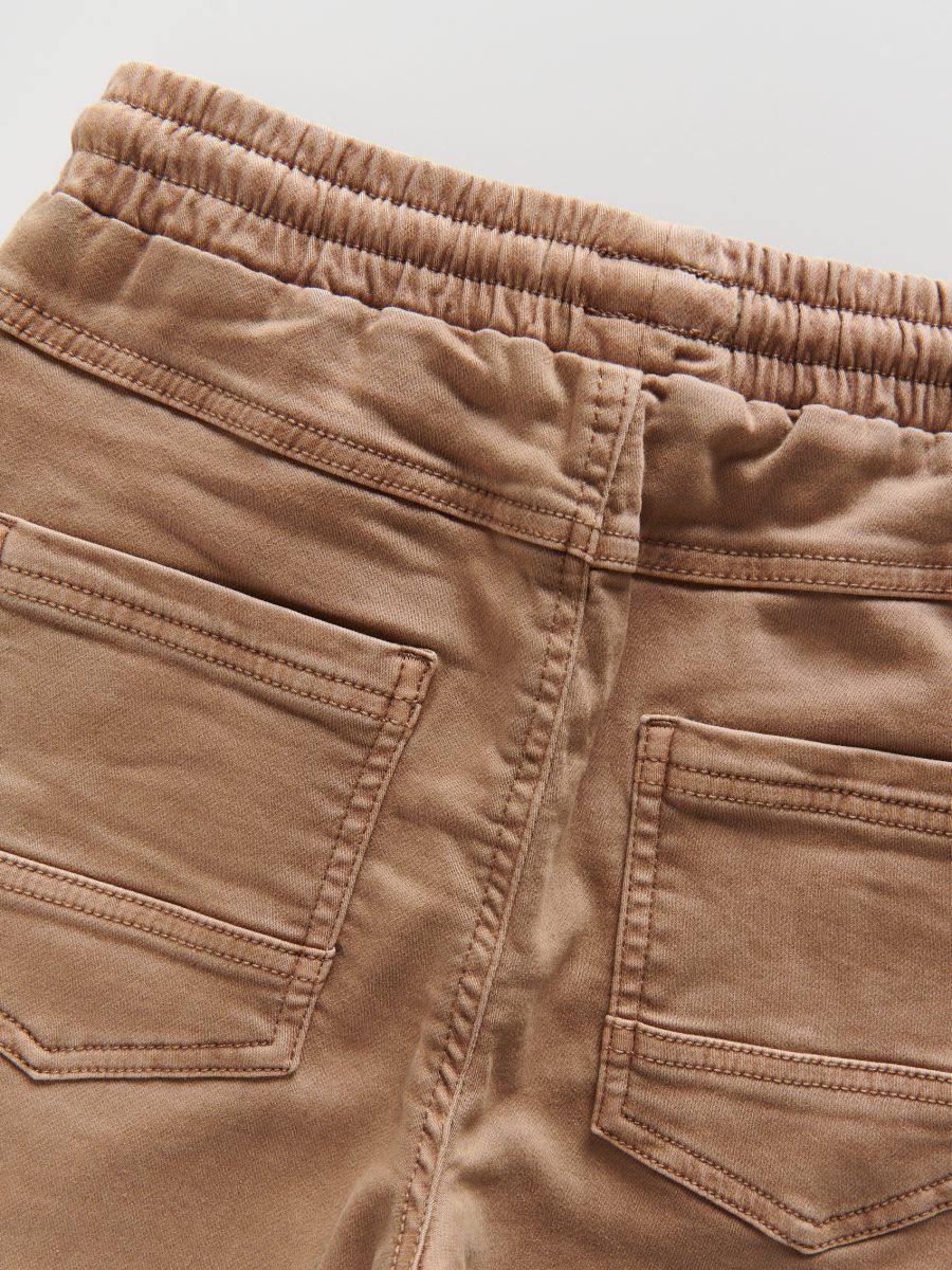 Elastic joggers - brown - RESERVED - 5