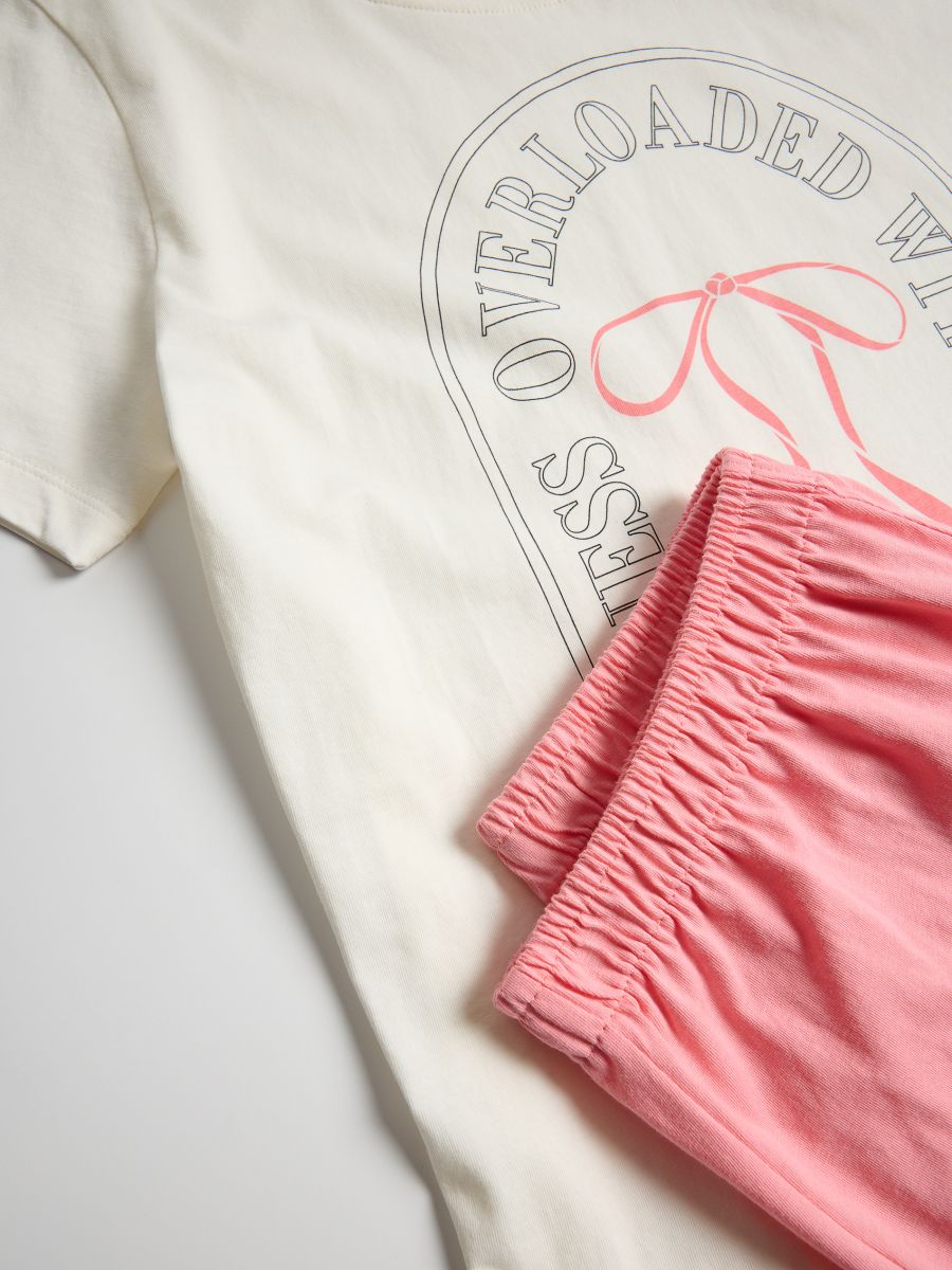 Two piece printed pyjama set - pink - RESERVED - 2