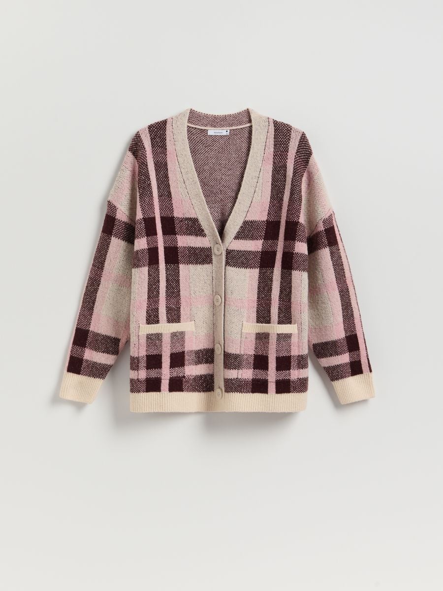 Zipped cardigan - multicolor - RESERVED