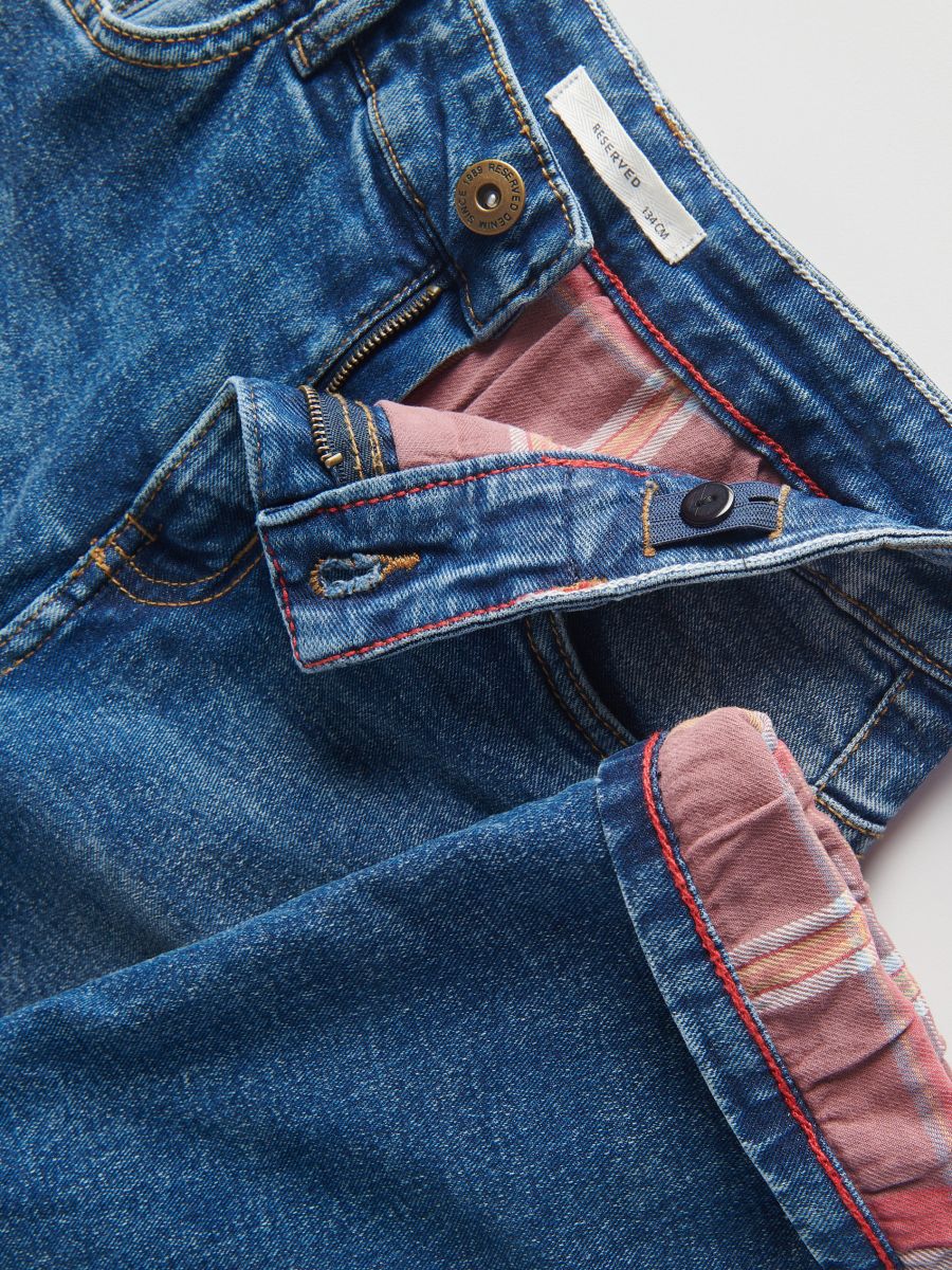 Gefütterte Jeans im Regular-Fit - Hell blau - RESERVED - 3
