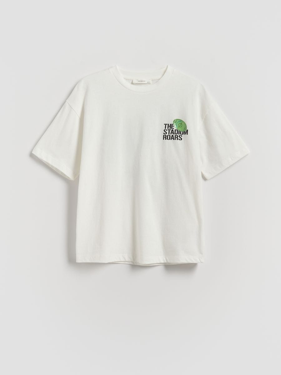 T-shirt with print - cream - RESERVED - 2