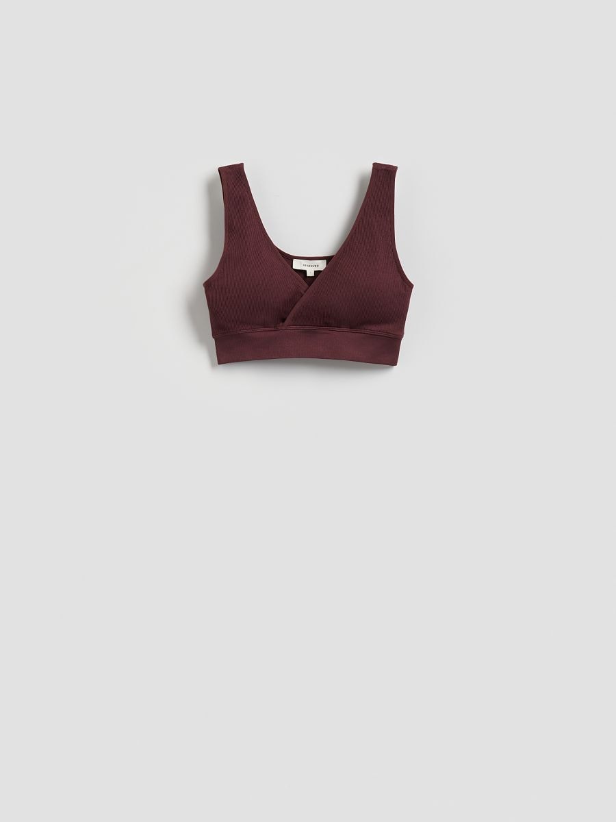 Seamless sports style top - brown - RESERVED