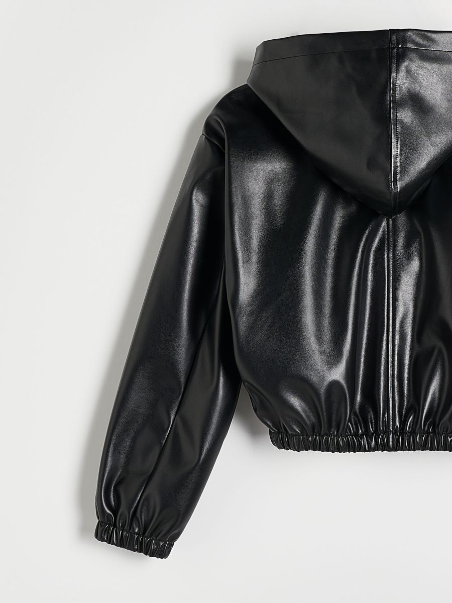 ashi 　IIROT Leather touch tech Coat Brązowe trzewiki męskie skórzane z suwakiem