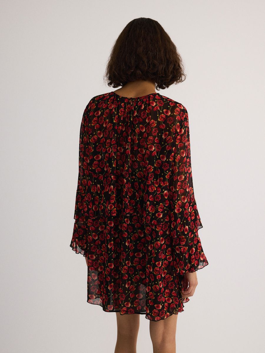 Chiffon mini dress - multicolor - RESERVED - 5