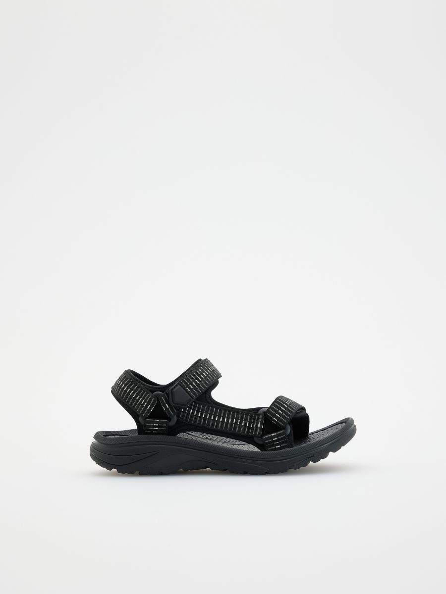 Sandals with velcro fastening - black - RESERVED - 2