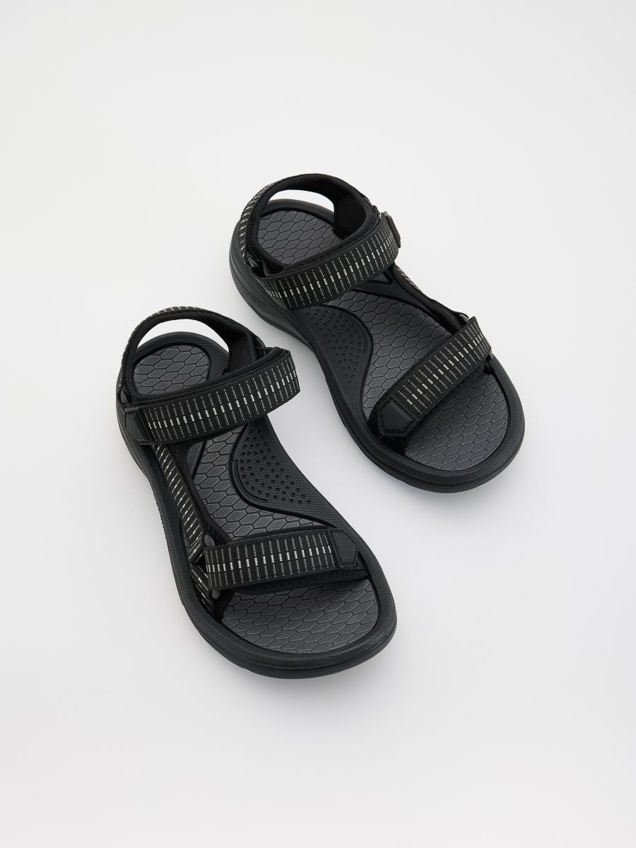 Sandals with velcro fastening - black - RESERVED - 3