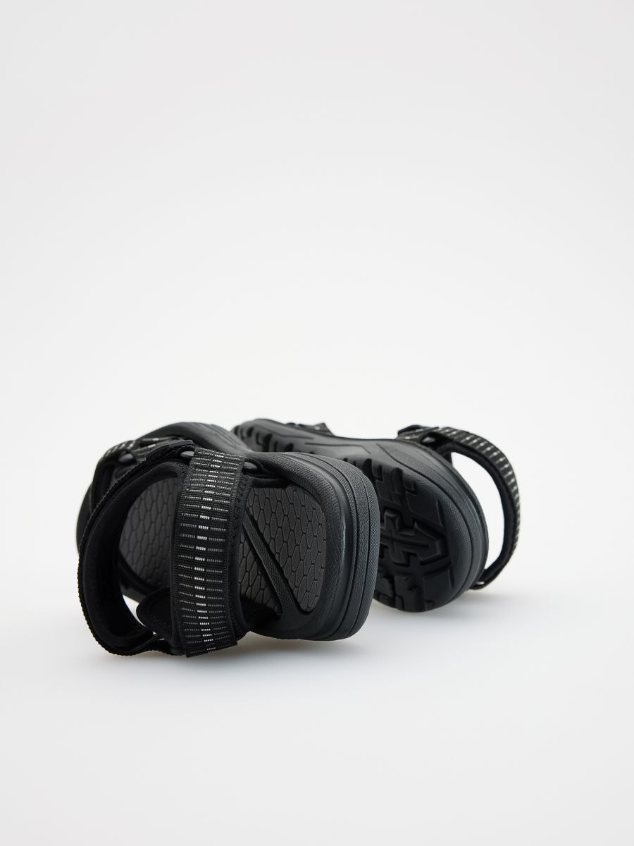 Sandals with velcro fastening - black - RESERVED - 4