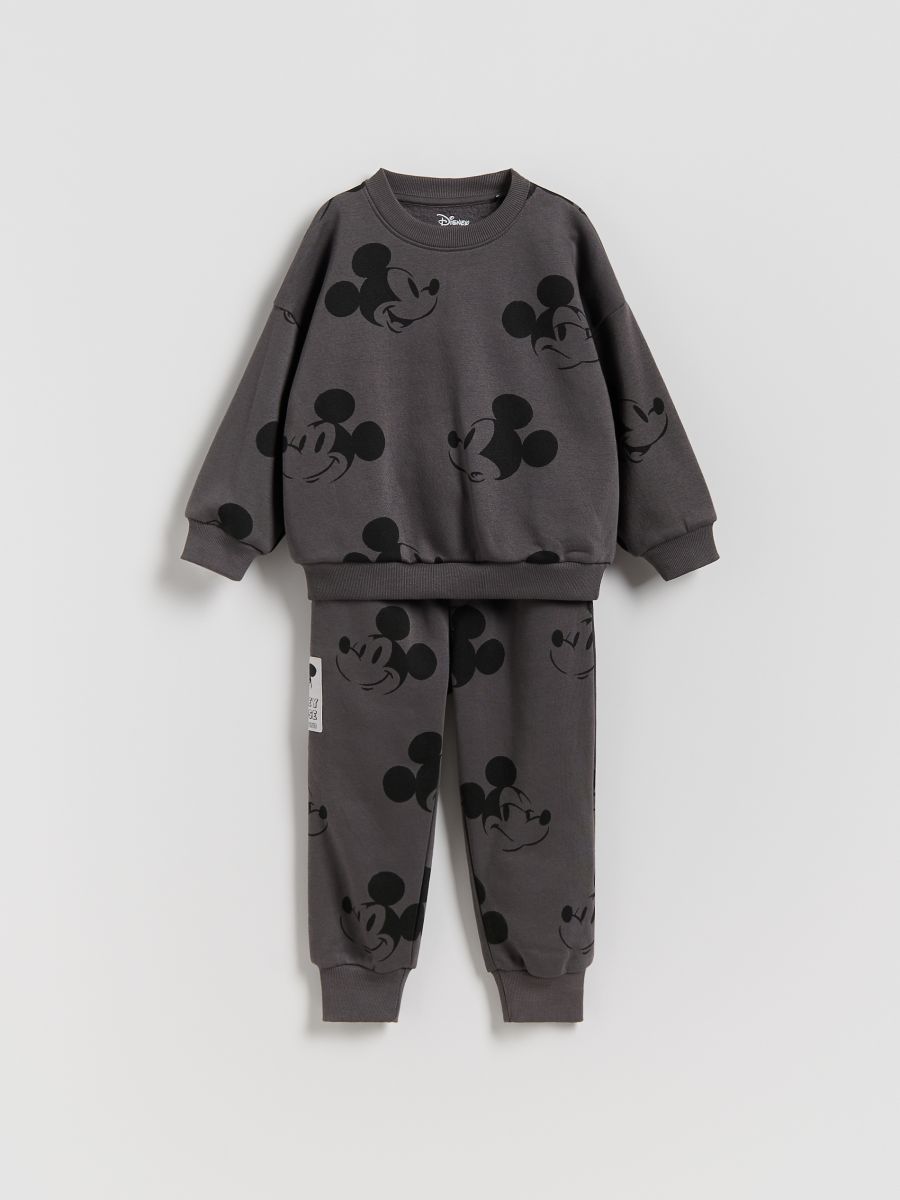 Бавовняний комплект Mickey Mouse - чорний - RESERVED