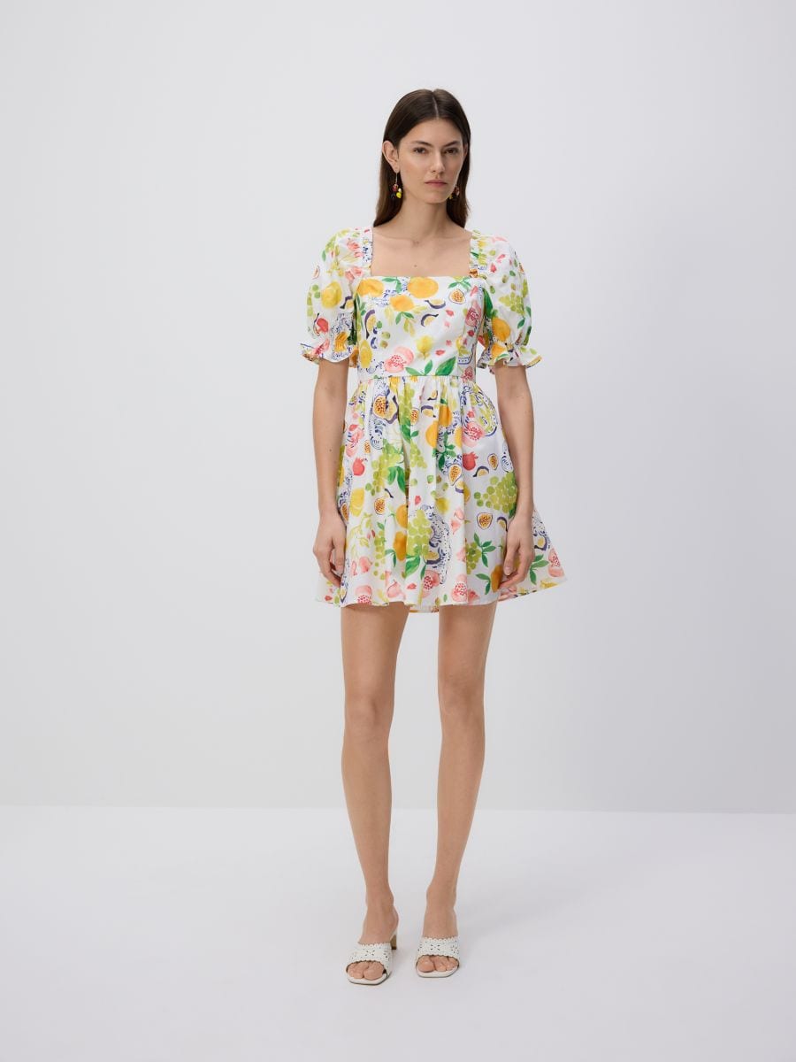 Dress with original pattern - multicolor - RESERVED - 3