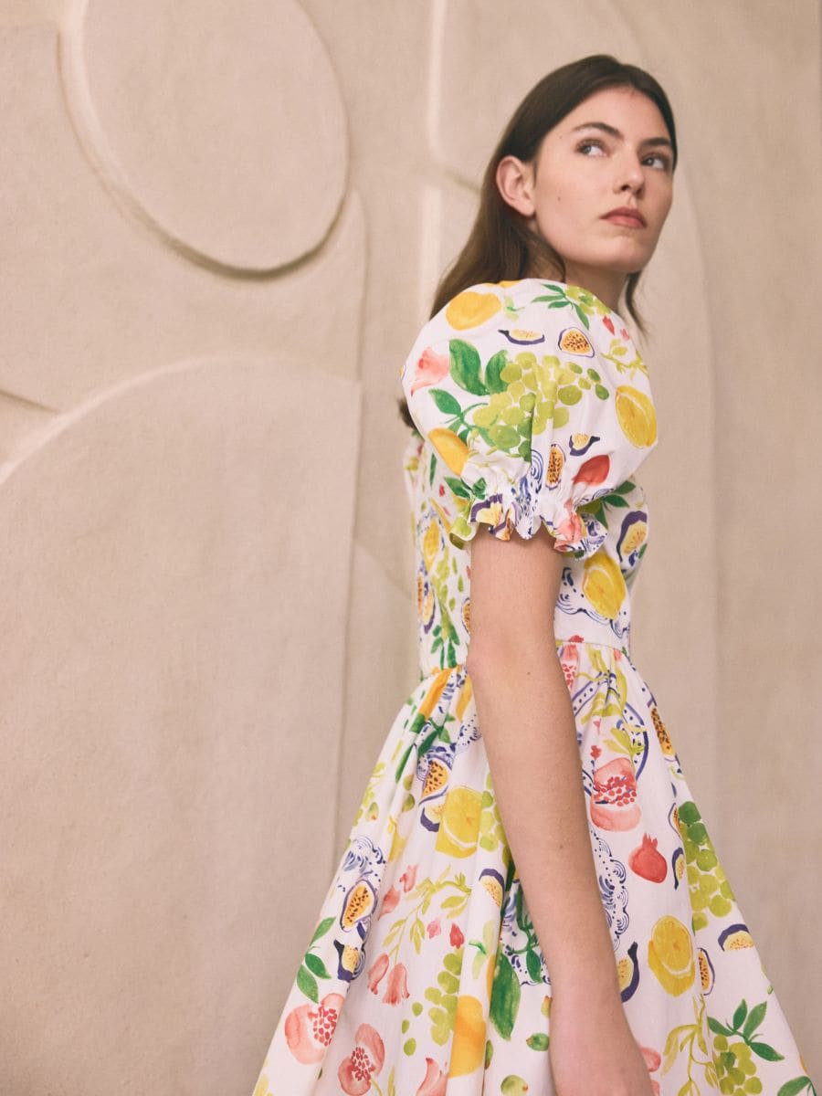 Dress with original pattern - multicolor - RESERVED - 7