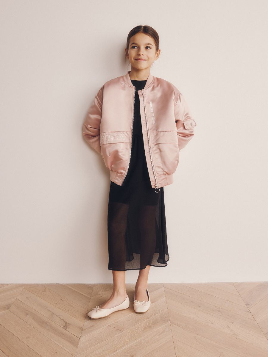 Giacca bomber - rosa pastello - RESERVED
