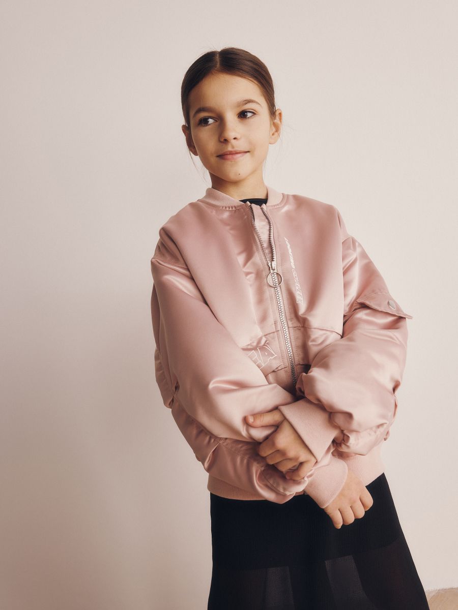 Bomber jacket - pastel pink - RESERVED - 2