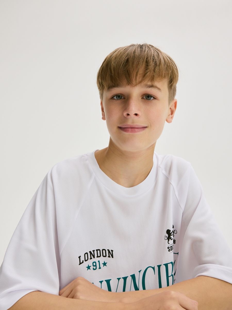BOYS` T-SHIRT - white - RESERVED - 4