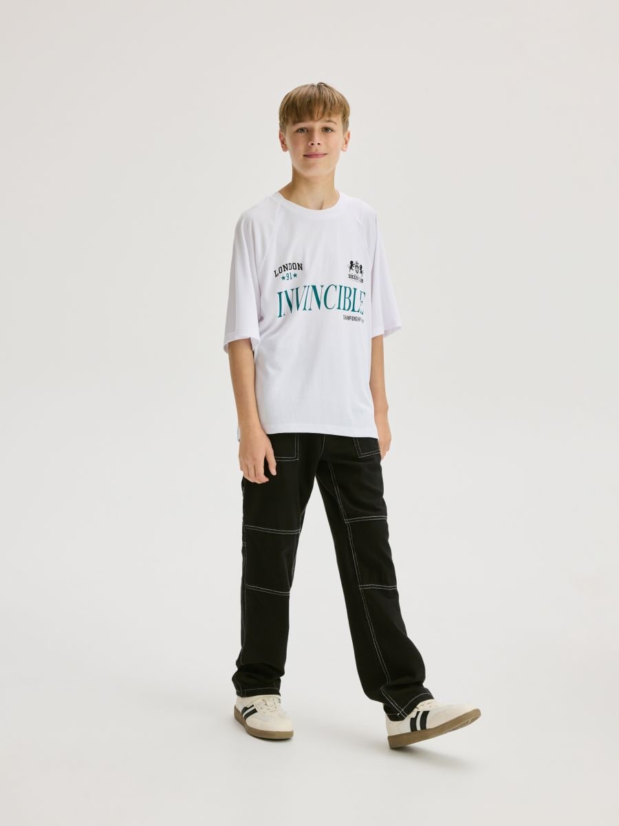 BOYS` T-SHIRT - white - RESERVED - 5