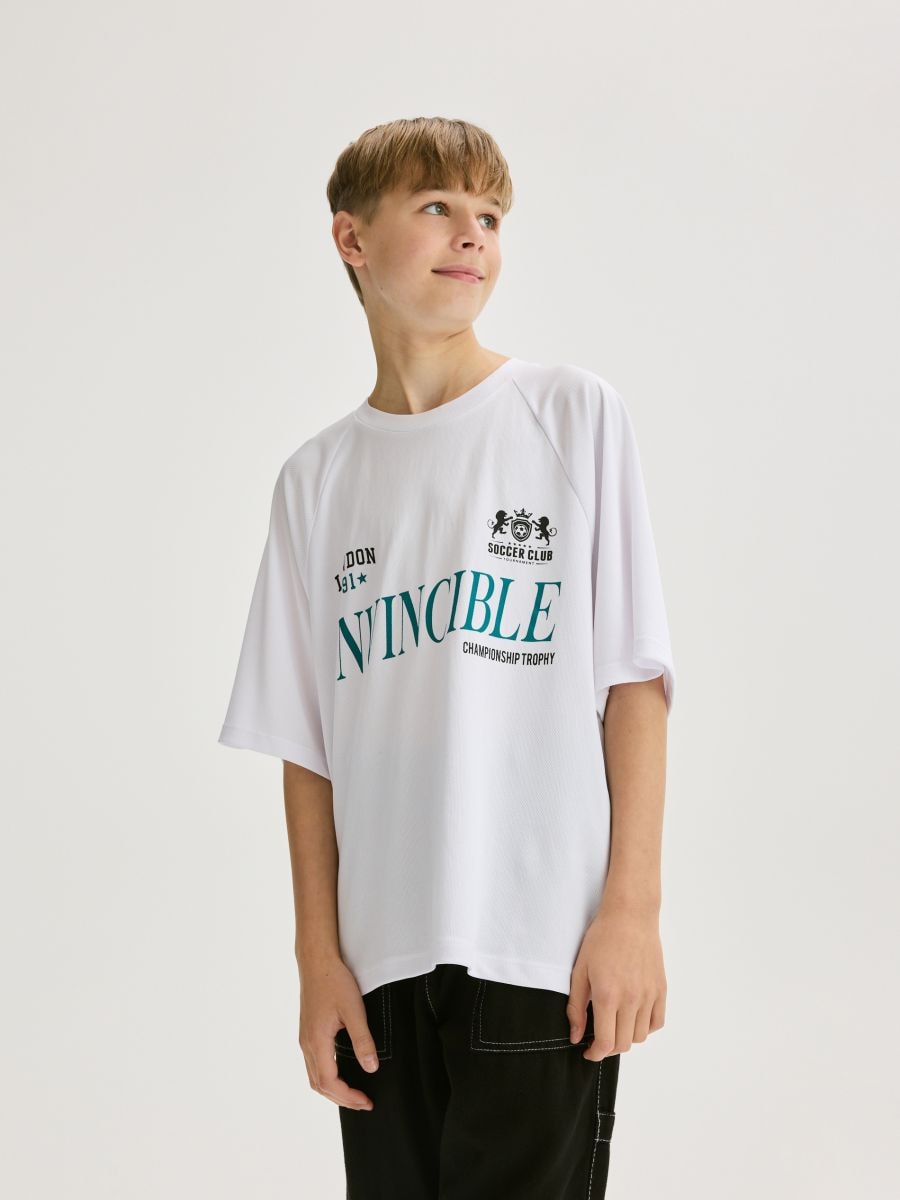 BOYS` T-SHIRT - white - RESERVED - 6