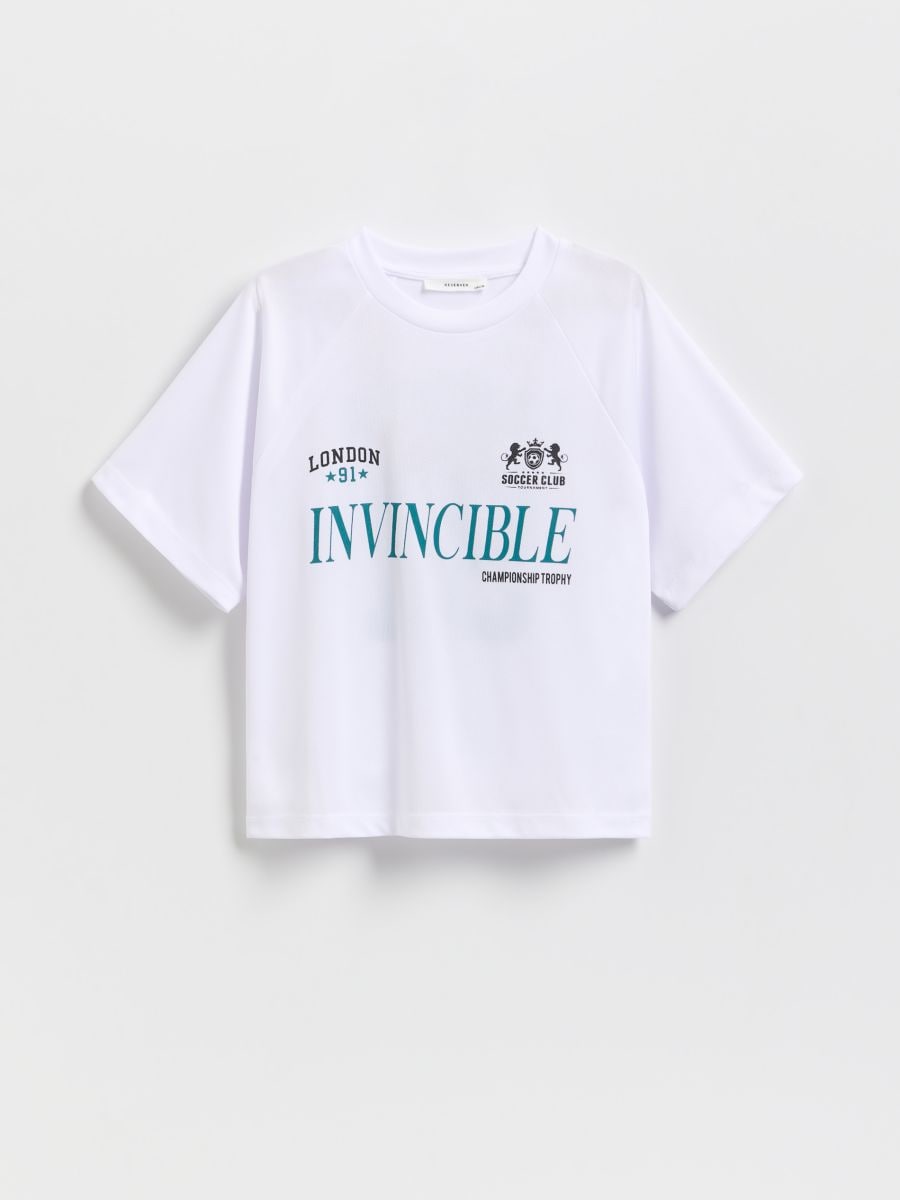 BOYS` T-SHIRT - white - RESERVED - 2