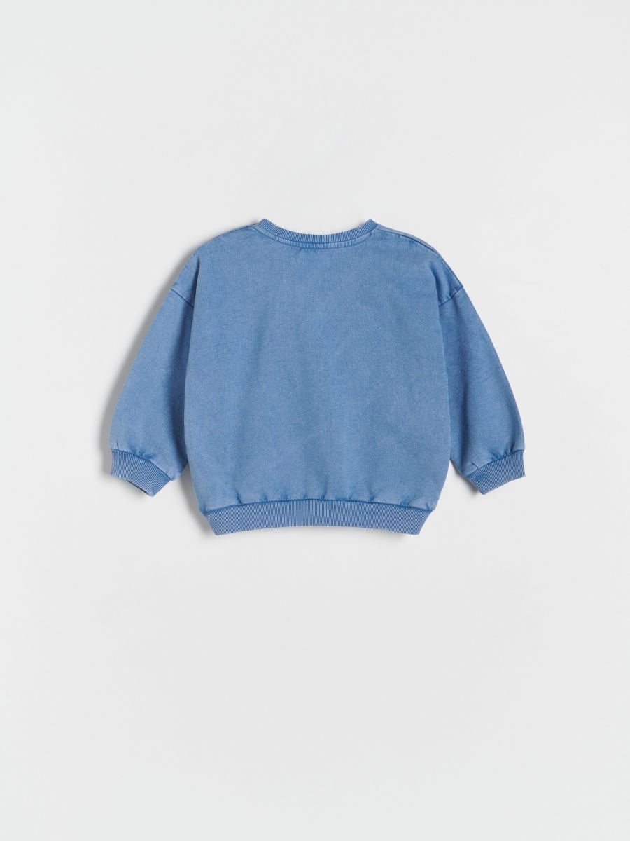 Φούτερ oversize - ΜΠΛΕ - RESERVED - 3