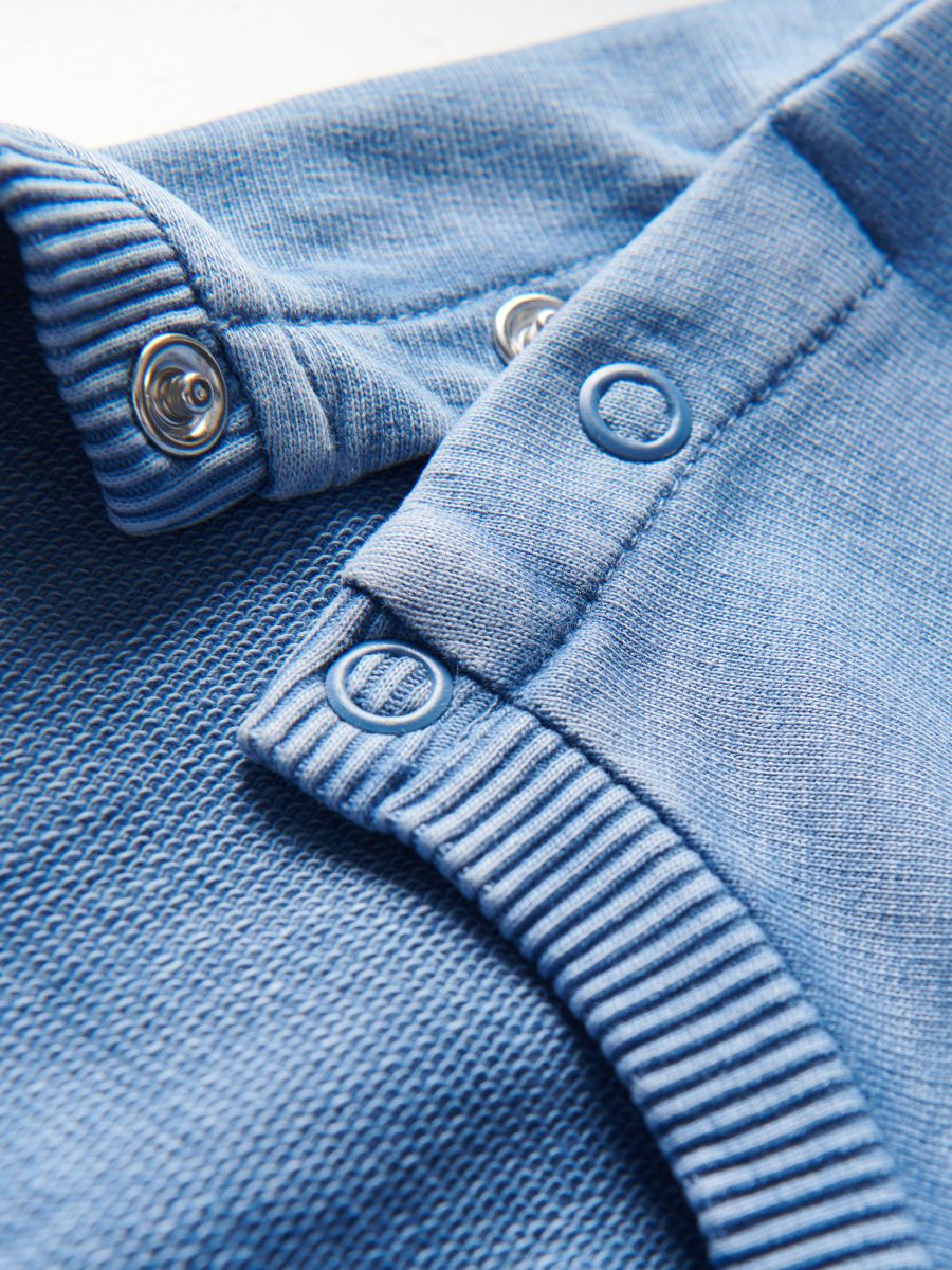 Φούτερ oversize - ΜΠΛΕ - RESERVED - 4