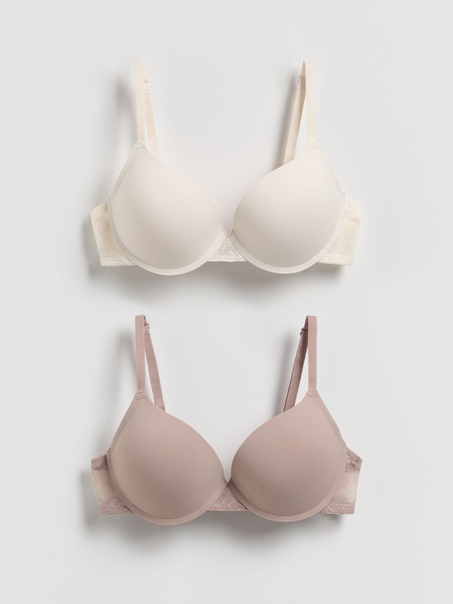 Biustonosz push up 2 pack - brązowy - RESERVED