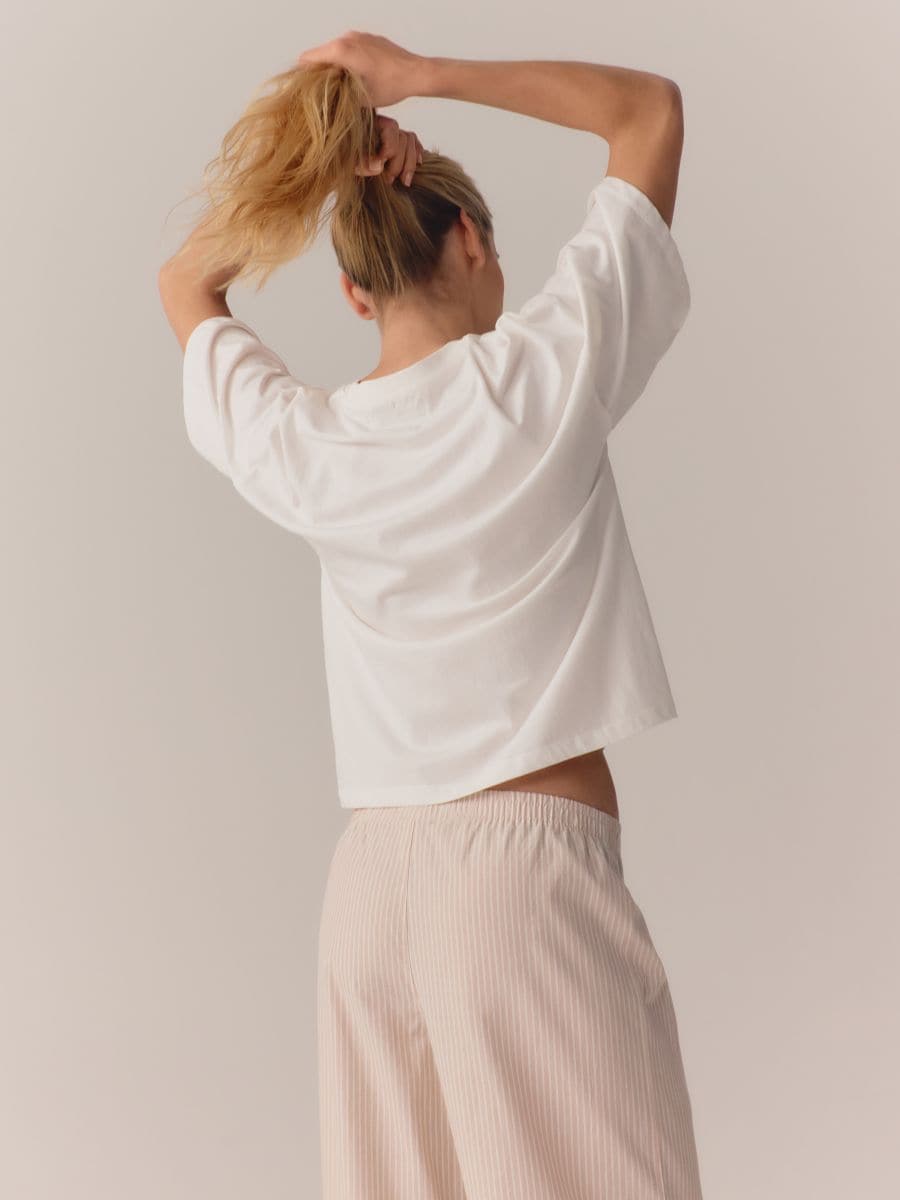 Two piece printed pyjama set - coffee - RESERVED - 8