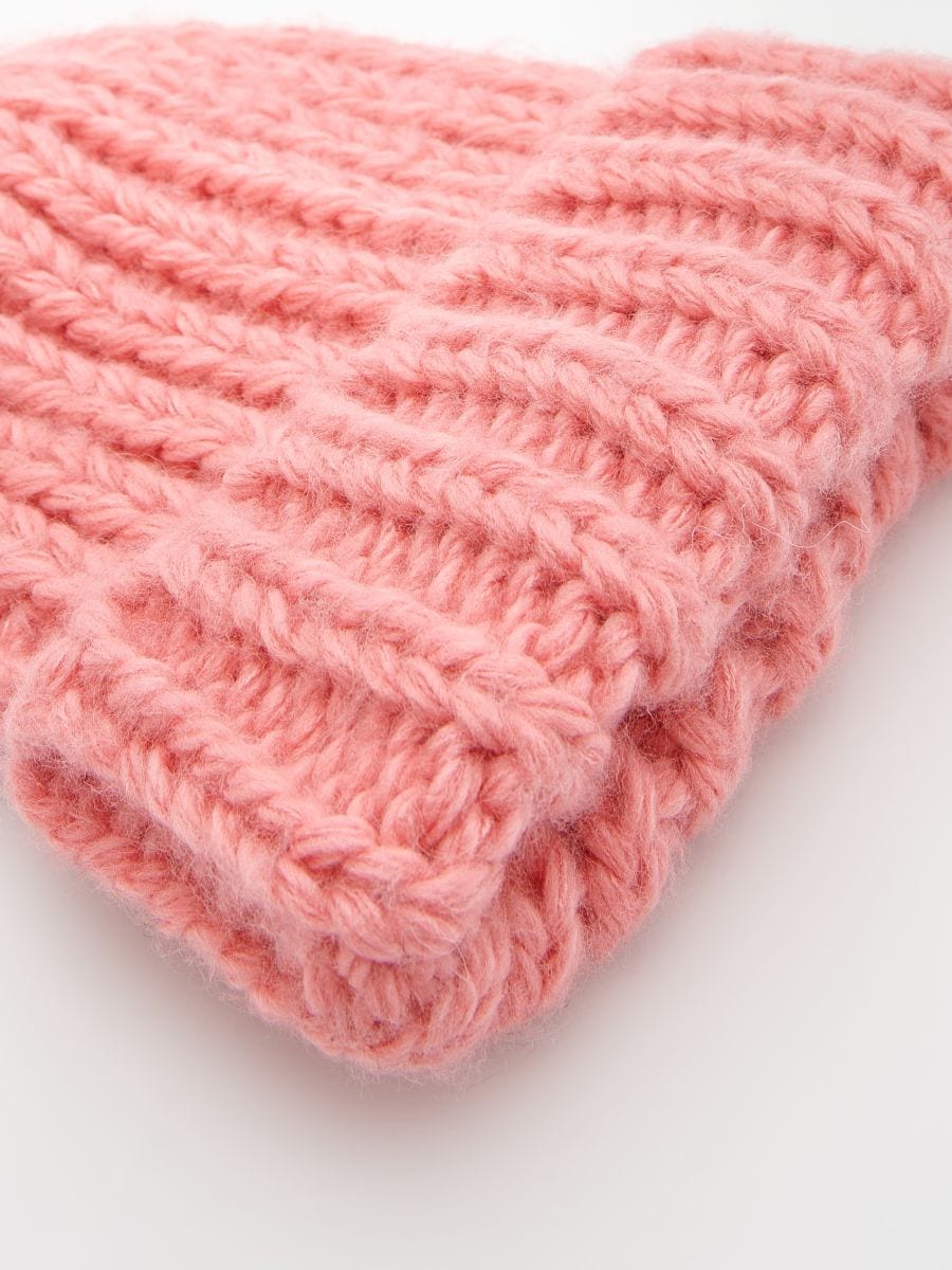 Čiapka beanie s brmbolcom - ružová - RESERVED - 2