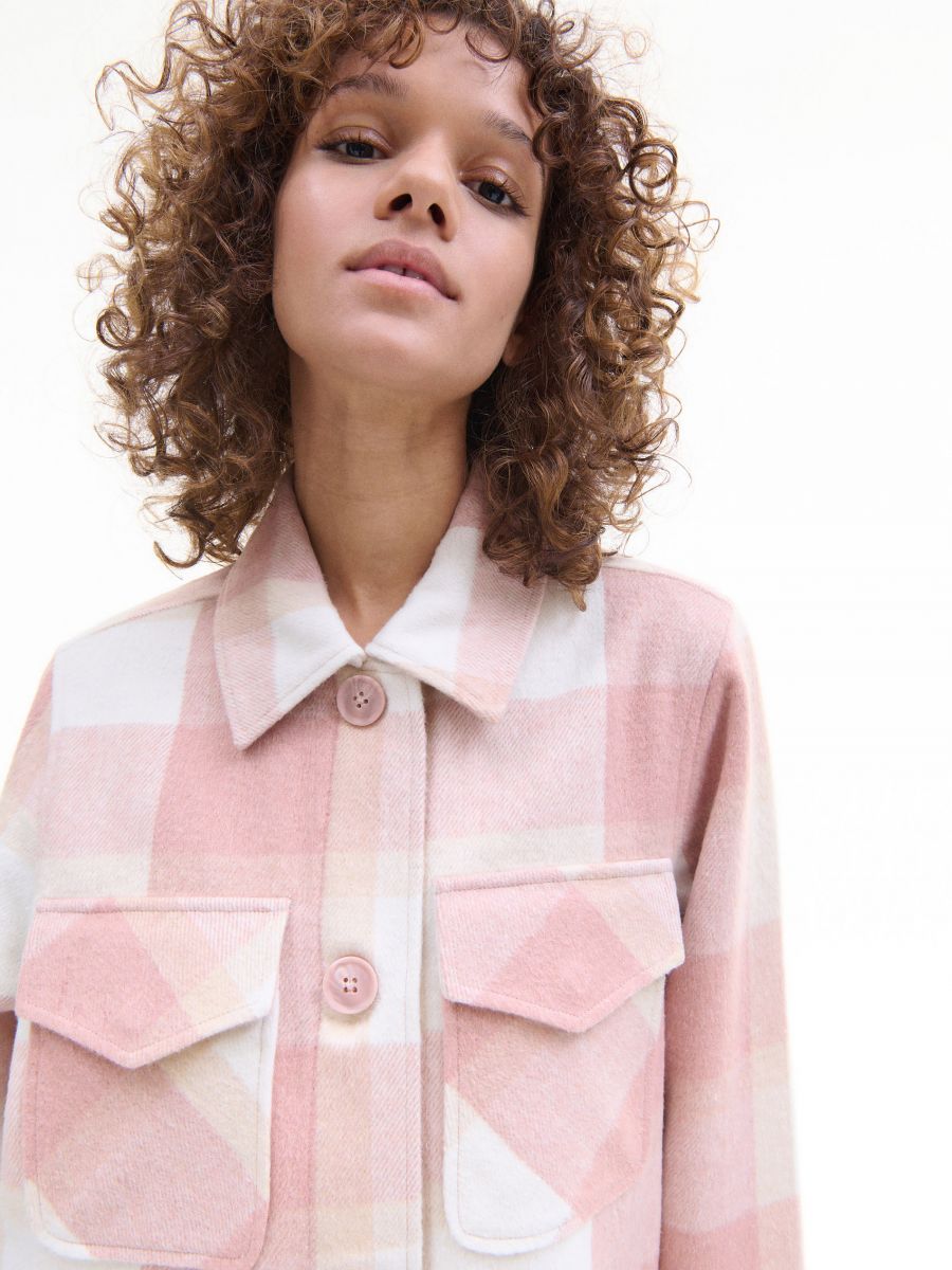 Check shacket - rose - RESERVED - 4