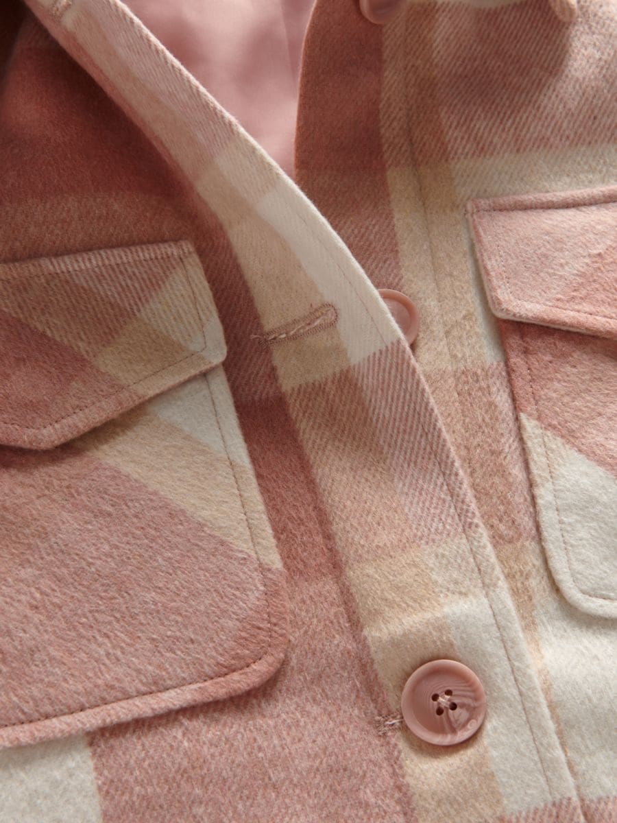 Check shacket - rose - RESERVED - 6