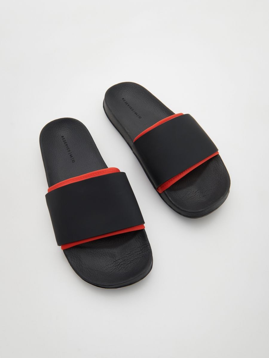 Plain sliders - black - RESERVED - 2