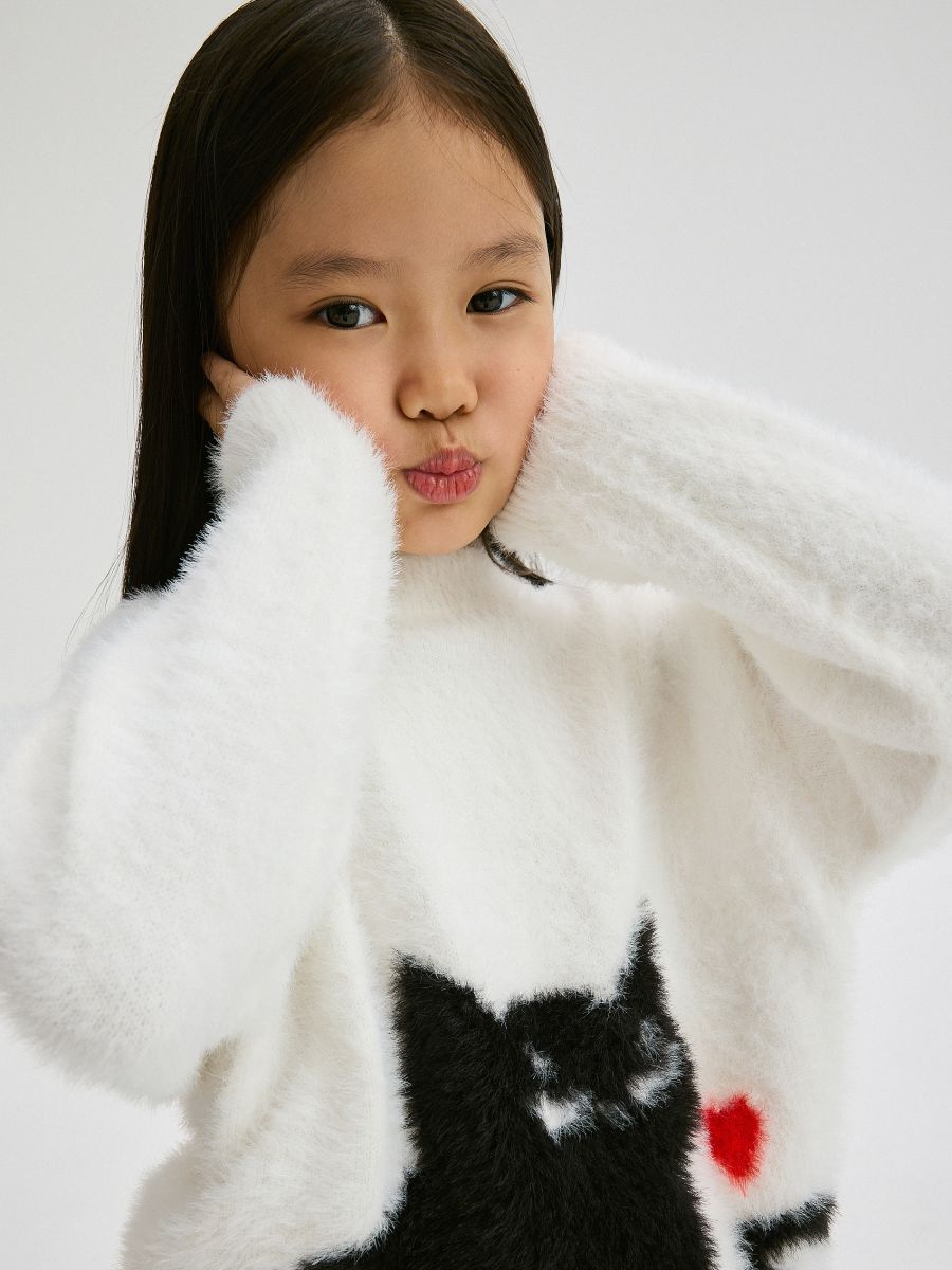 Jumper with cat - multicolor - RESERVED - 5
