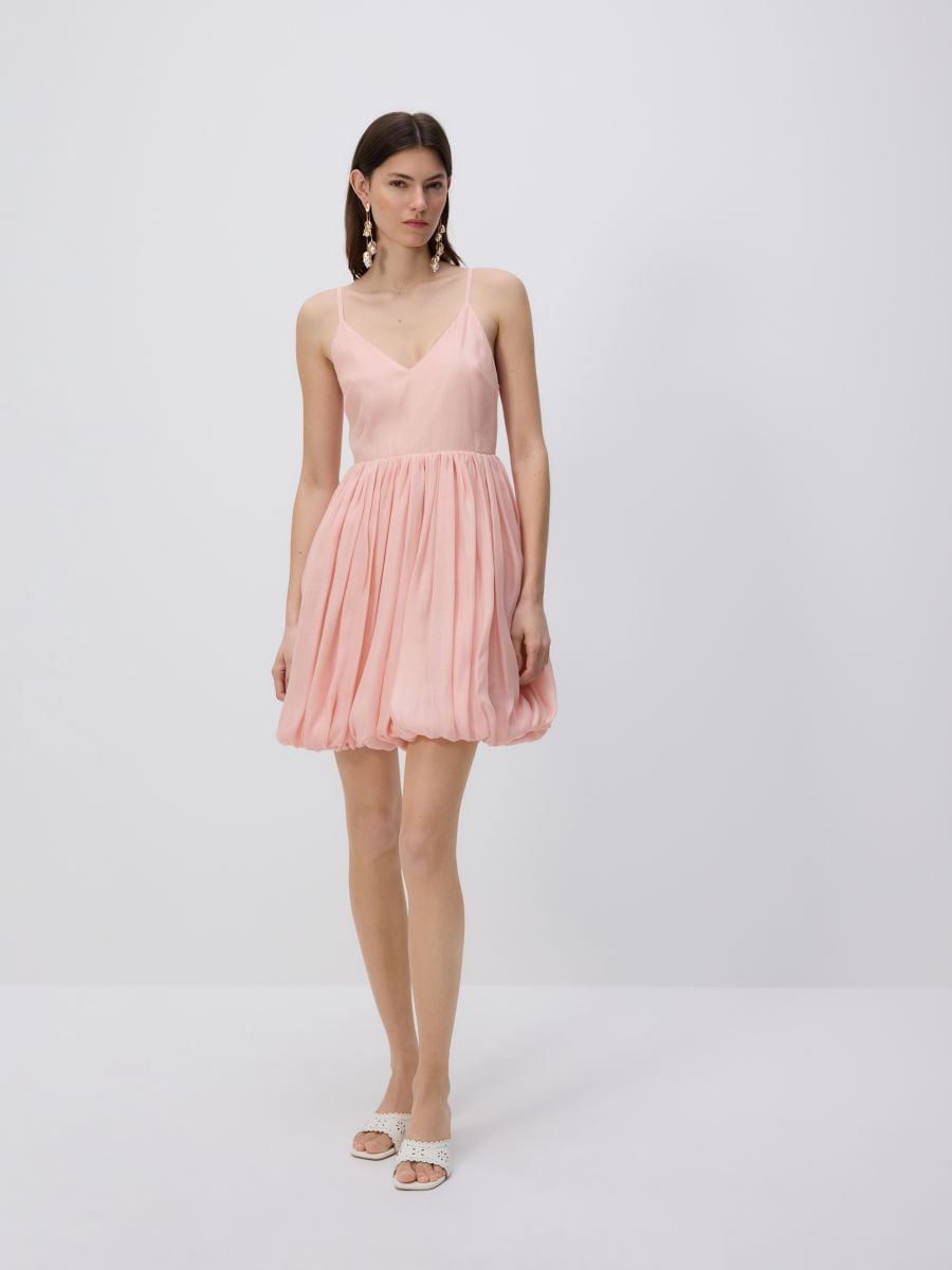 LADIES` DRESS - polární růžová - RESERVED