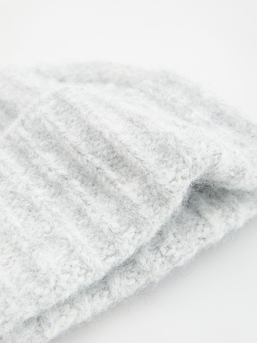 Wool blend beanie - light grey - RESERVED - 2