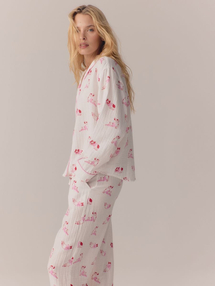 LADIES` PYJAMA - kremna - RESERVED - 2